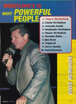 Фотография страницы журнала Pro Wrestling Винса Макмэхона Скотта Штайнера 8x10 WWE - Изображение 1 из 3