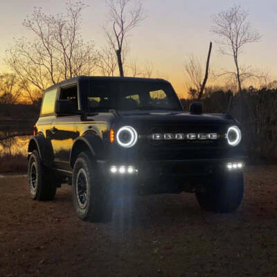 ORACLE Lighting Triple LED Fog Light Kit for Steel Bumper for 2021+ Ford Bronco - Image 1 of 4