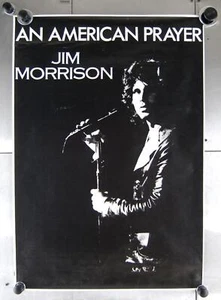 Póster musical vintage Jim Morrison 'An American Prayer' 1978 puertas rock 24" x 35" - Imagen 1 de 5