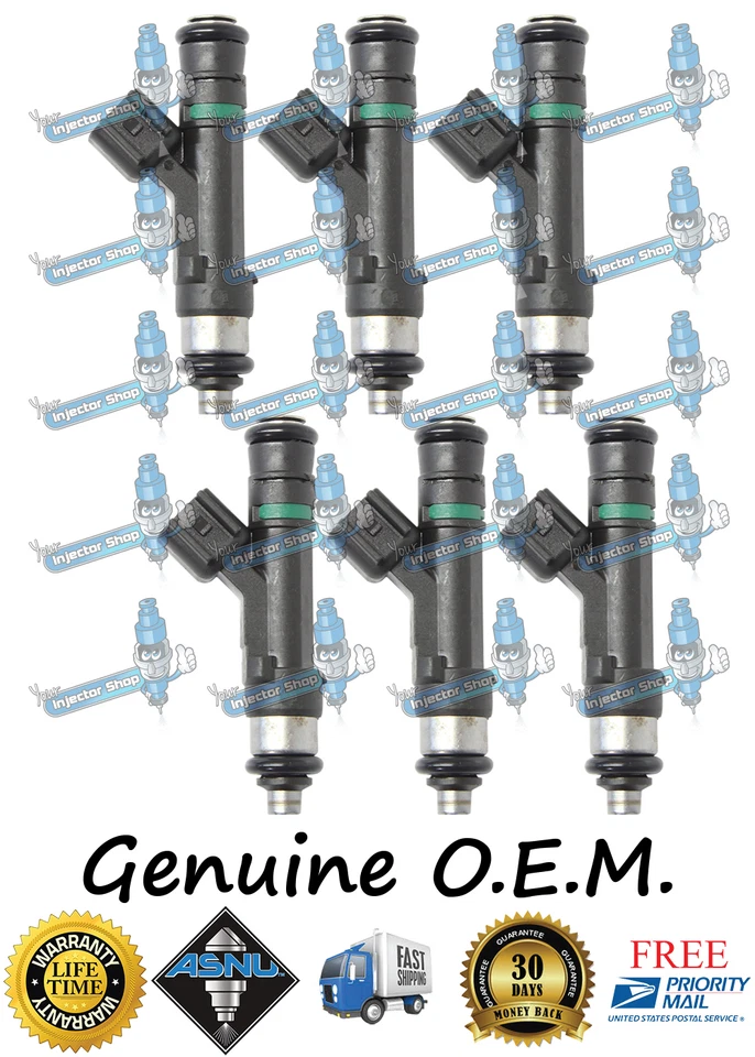 Genuino OEM Mopar Factory 6x inyectores de combustible 04861667AA 3,8 L Wrangler caravana Foto 1 de 3