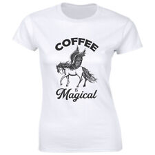 Coffee Is Magical Women's T-Shirt Fantasy Fairy Tale Mythical Creature Tee