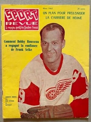 Gordie Howe - 1962 Detroit Red Wings Sport Revue Magazine — 第 1/4 张图片