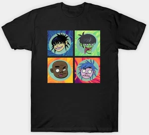 The Gorillaz Short Sleeve T-shirt Mens Unisex S-3XL Black Fan Art - Picture 1 of 2
