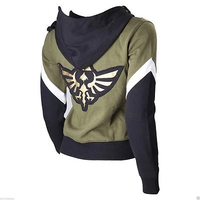 The  Legend of Zelda Crest of Hyrule Zip Up Top Hoodie Hooded Sweater Costume - Image 1 of 3