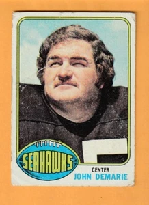 John Demarie Seattle Seahawks 1976 Topps #127 LSU Tigers Lake Charles LA sgualcito - Foto 1 di 2