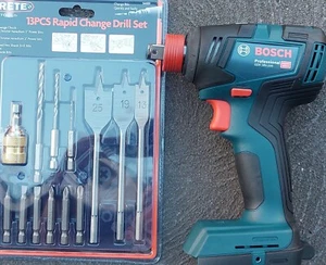 Bosch 18v Impact Driver Drill GDX18 200 & FREE BITS SET Valued At $50..tool Only - Picture 1 of 6