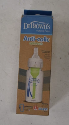 Opciones de flujo natural Dr Browns + biberón de vidrio estrecho contenedor de 4 oz Foto 1 de 4