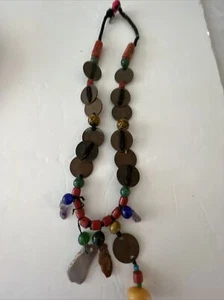 Seltene Vintage Münze Perlen Halskette Anna Indien/König George Kaiser von Indien 24 Zoll - Bild 1 von 5