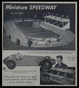 Slot Cars & Track Battery Powered 1/24 scale 1954 How-To build PLANS