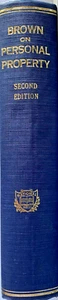 Brown on Personal Property 2d Edition Ray A. Brown National Textbook Series 1955 - Imagen 1 de 5