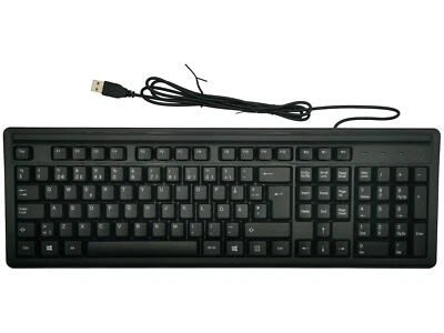 Teclado genuino HP 100 con cable sueco negro 2UN30AA#ABS Foto 1 de 2