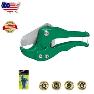 Efficient Green Pipe Cutter – Ratchet Mechanism Up to 1-1/4 Inches, Compact Size - Picture 1 of 3