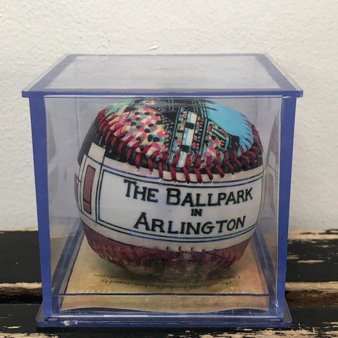 The Ballpark in Arlington Rangers Baseball Ball Display Case Unforgetaball 1996 Cover