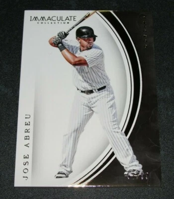 2016 Immaculate JOSE ABREU #44 Yellow Foil Variant/99 Chicago WHITE SOX - Cuba - Image 1 of 2