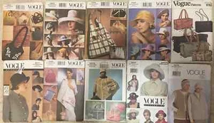 OOP Vogue Accessories Hats Bags Purses Handbags Shrug Sewing Pattern Misses UPIC - Picture 1 of 39
