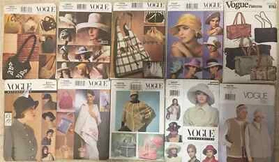 OOP Vogue Accessories Hats Bags Purses Handbags Shrug Sewing Pattern Misses UPIC - Image 1 of 3
