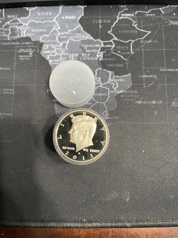 2011 S Kennedy Half Dollar Roll Gem Deep Cameo CN-Clad Proof 20 US Coins Cover