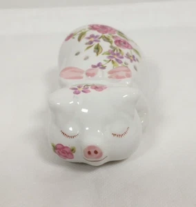 POMANDER PIG Vintage 1978 Avon Ceramarte Brasil Cerámica Floral Pintado a Mano - Imagen 1 de 12