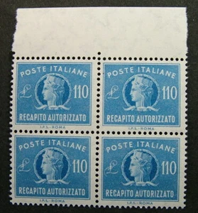 1977 Italy Authorized Delivery Block 110 LIRE MNH - Picture 1 of 1