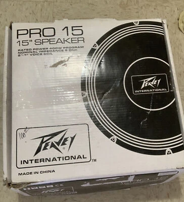 Peavey Pro15 Altavoz Subwoofer Baja Frecuencia Driver Pro 15 8 Ohm Repuesto Foto 1 de 4