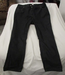 Ladies "McDonalds" Sz 24R (W42/L32) Black, Back Elastic, Adjustable Length Pants - Picture 1 of 9