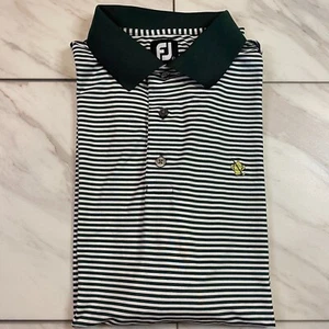 FootJoy Performance Golf Polo Green White Stripe Large L - Picture 1 of 6