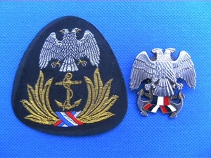 NAVY of Serbia & Montenegro ( SRJ Yugoslavia )-cap badge & patch - Picture 1 of 8