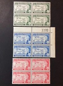 BroadviewStamps Barbados #248-50 MNH VF-XF blocks - Picture 1 of 2