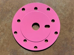 OLD SCHOOL BMX NEU ALUMINIUM POWER SCHEIBE KETTENRING ADAPTER 110/130 GT PINK - Bild 1 von 2