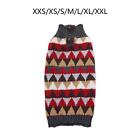 Dog Winter Sweater Turtleneck Printed Comfortable Knitted Dog Sweater Apparel