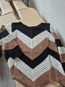 Pullover Gr. M von Cloud schwarz/weiß/braun - Bild 1 von 1