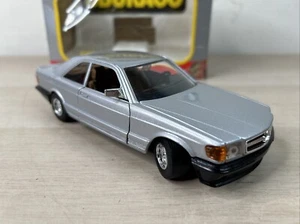 MERCEDES-BENZ 500 SEC / SILVER BBURAGO 1:26 SCALE DIECAST #1924 ROUGH BOX - Picture 1 of 7