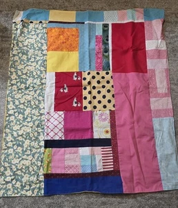 Bunte Original Patchwork Handarbeit Quilt Babydecke Neu 36 x 31 (B4) - Bild 1 von 2