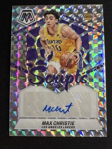 2023-24 Panini Mosaic Max Christie #MS-MAX Scripts Auto Silver Prizm Autograph - Picture 1 of 2