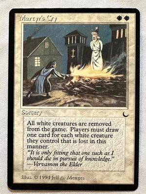 Martyr's Cry  - 1994 Magic the Gathering MTG The Dark -Near Mint- Free Shipping! - Image 1 of 2