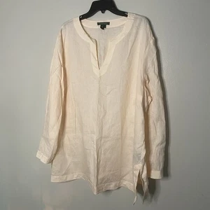 Lauren Ralph Lauren Leinen Tunika Top 3XL - Bild 1 von 5