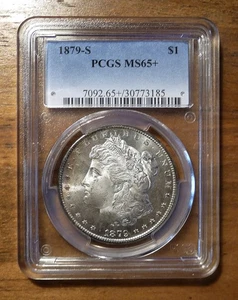 1879-S MS65+ Morgan Silver Dollar PCGS Graded MS65+ - Picture 1 of 4