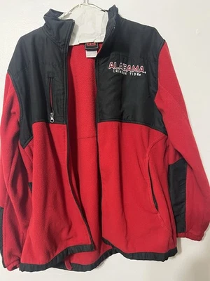 GENUINE STUFF CRIMSON RED BLACK ALABAMA  MEN’S  JACKET Sz Medium M ROLL TIDE SEC - Image 1 of 4
