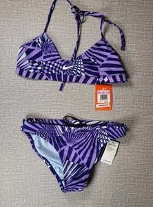 NWT Women's Nike Swim Purple 2PC Performance Bikini Set Size S/M Swim Suit - Picture 1 of 8