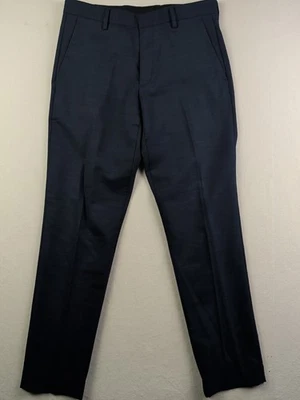 Pantalones de vestir J Crew Ludlow ajustados mezcla de lana para hombre 31x28 azul jaspeado Foto 1 de 4
