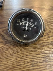Stewart Warner SW, Amperes Amp Gauge AS IS UNTESTED - Bild 1 von 4