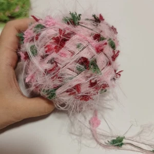 Hilo de lujo 100 g/bola hilo mezclado a mano hilo de novedad variado ganchillo esponjoso - Imagen 1 de 8