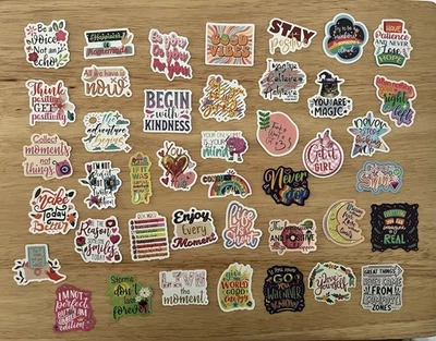 Positive & Colorful Stickers - Lot of 75 - Image 1 of 3