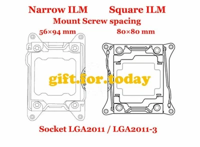 Mount Bracket Intel Socket LGA2011 Narrow ILM CPU fan cooler heatsink radiator - Image 1 of 4