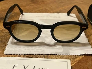 MOSCOT LEMTOSH Sunglasses Black × Yellow Lenses 46-24-145 / Japan Try on Only - Picture 1 of 6