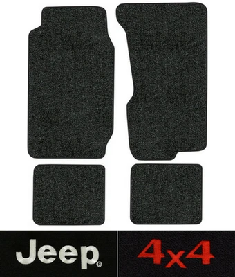 Tapetes de assoalho 1974-1983 Jeep Cherokee - SJ - 4 peças - Cutpile - Imagem 1 de 4