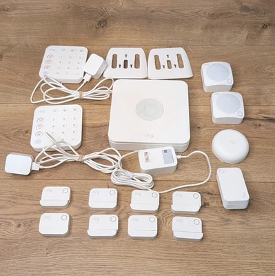 Sistema de alarma de anillo estación base teclado extensor de alcance puerta ventana movimiento inundación Foto 1 de 4