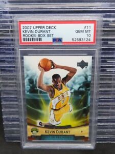 2007-08 Upper Deck NBA Kevin Durant Box Set Rookie RC #11 PSA 10 GEM MINT
