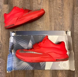 Nike KD 7 VII Global Game Red 2014 Size 15 Sneakers Shoes w/ Box 653996-660 - Picture 1 of 10