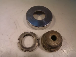 BMW R80RT Top yoke top nut, bearing cover & locknut BMW Pt Nr 31421230478-A178 - Picture 1 of 9